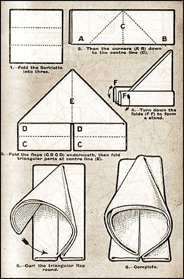 elegant napkin folding