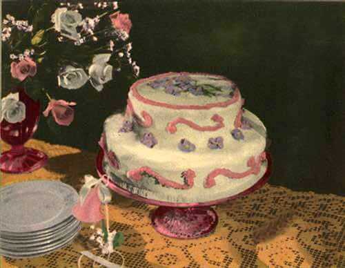 Bride Cake for a Wedding Supper