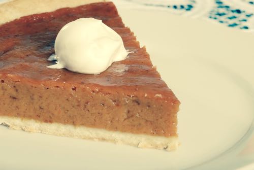 Slice of Homemade Carrot Pie