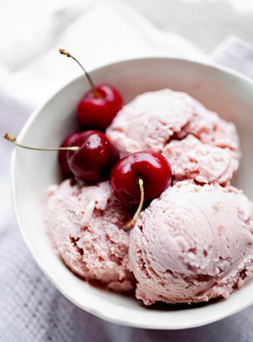 Get Grandma's homemade cherry ice cream recipe and enjoy an old fashioned ice cream bursting with the fresh flavor of ripened cherries. Naturally delicious.