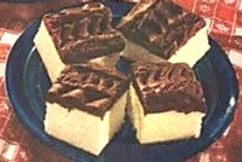 Frosted Pieces of Chocolate Mint Cake