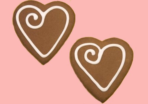 Chocolate Heart Shaped Cookies