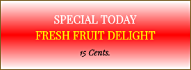 Fresh Fruit Delight Sundae Sign