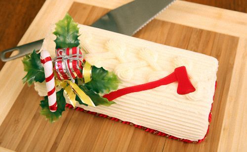 Homemade Yule Log Cake