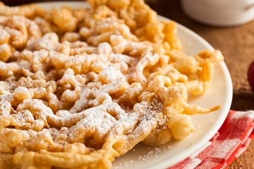 Get an old fashioned funnel cake recipe and make those crispy, golden, lattice-like fried cakes that are often sold at county fairs. Easy to make and so GOOD.