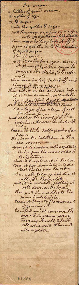The Original Thomas Jefferson Ice Cream Recipe