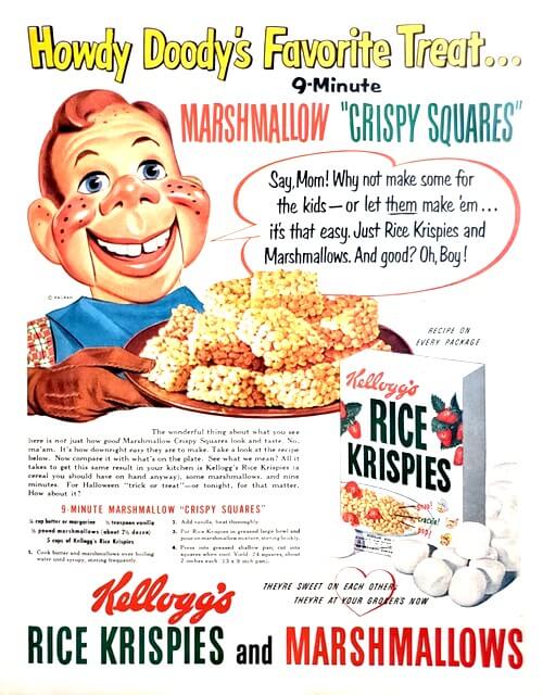 Retro Marshmallow Crispy Squares