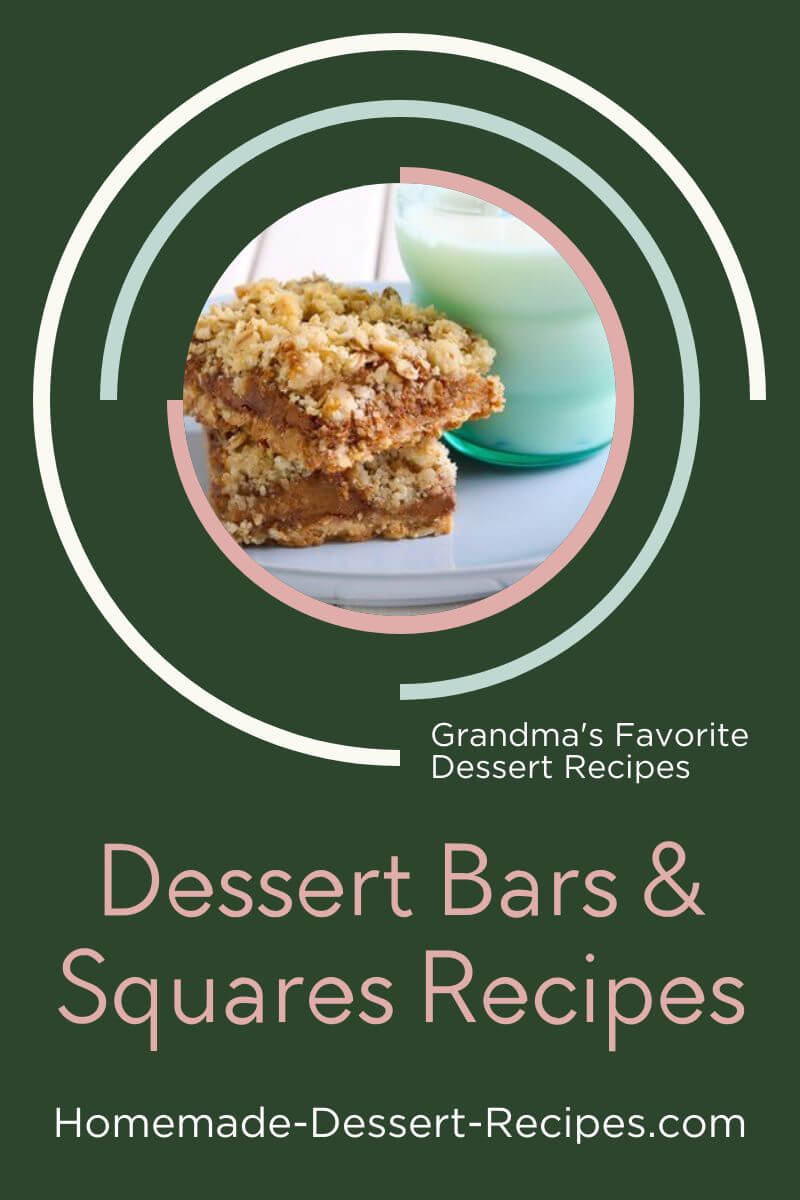 Get Mom's Dessert Bars and Squares Recipes. Pin for later!