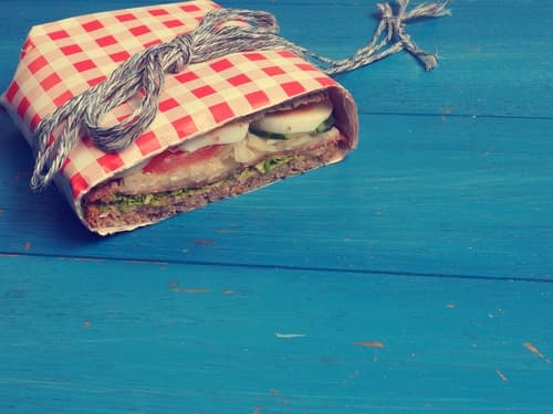Fancy Wrapped Picnic Sandwich