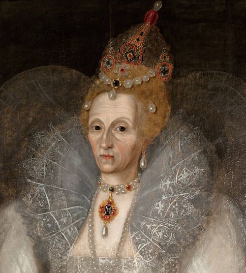 Portrait of Queen Elizabeth I c.1595, by Marcus Gheeraerts the Younger