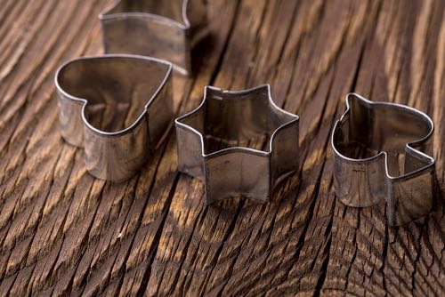 Metal Cookie Cutters in Traditional Shapes