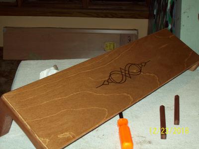 Aeolian Harp Lid with Burnt Design