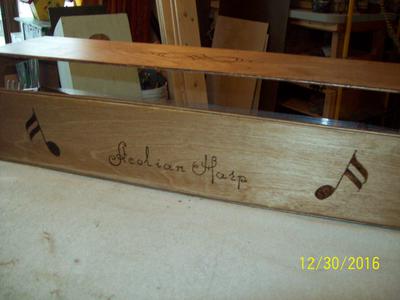 Back of Aeolian Harp Sound Box
