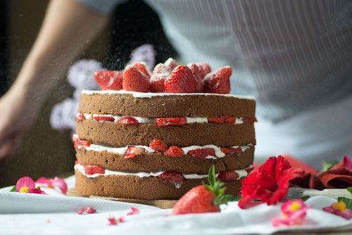 Royal Strawberry Cake