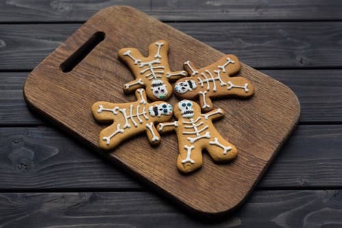 Homemade Skeleton Gingerbread Men