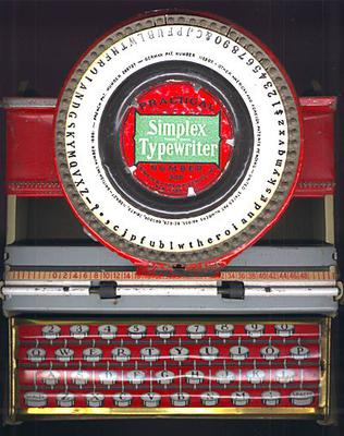 Simplex Typewriter Keyboard
