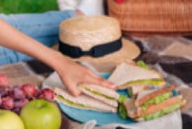 Reaching for a Picnic Sandwich