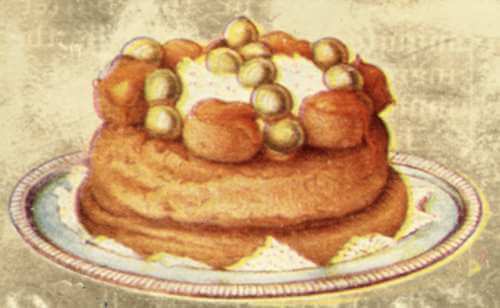 Traditional Saint Honore Cake