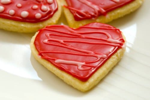 Get Grandma's Valentine heart cookies recipe and make delicious homemade cookies to celebrate St Valentine's Day or for serving on any special occasion.