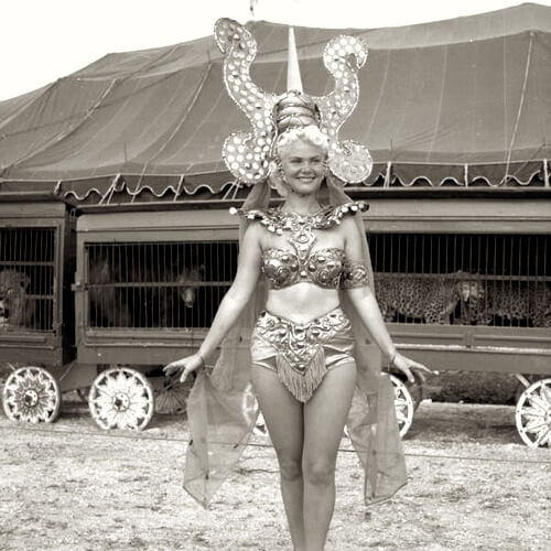 Vicki Cristiani of the Cristiani Brothers Circus, Sarasota, Florida