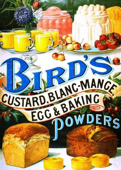 1920 Vintage Bird's Custard Powders Illustration