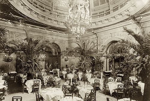 Palm Garden (Dining Room), Waldorf Astoria, circa 1902