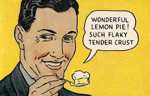 Vintage Wonderful Lemon Pie Illustration