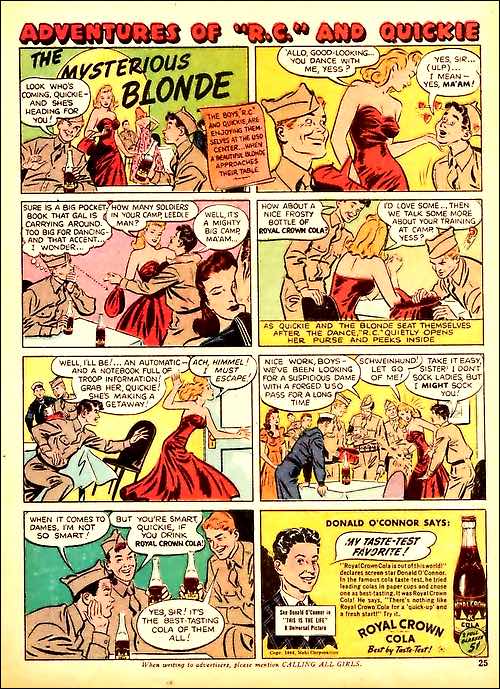 Carbonated Beverage Illustration circa 1944