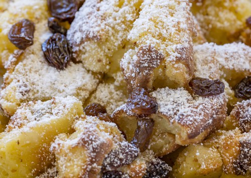 Austrian Kaiserschmarrn with Raisins