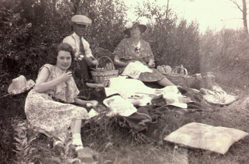 McIlmoyle Family Roadside Picnic in the 1930s