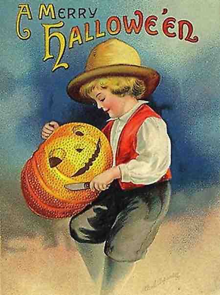 Merry Halloween Greeting Card