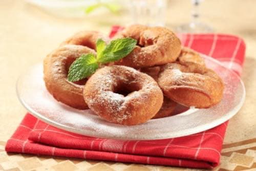 Old Fashioned-Style Donuts on a Plate