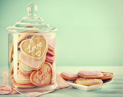 An Old Fashioned Glass Cookie Jar
