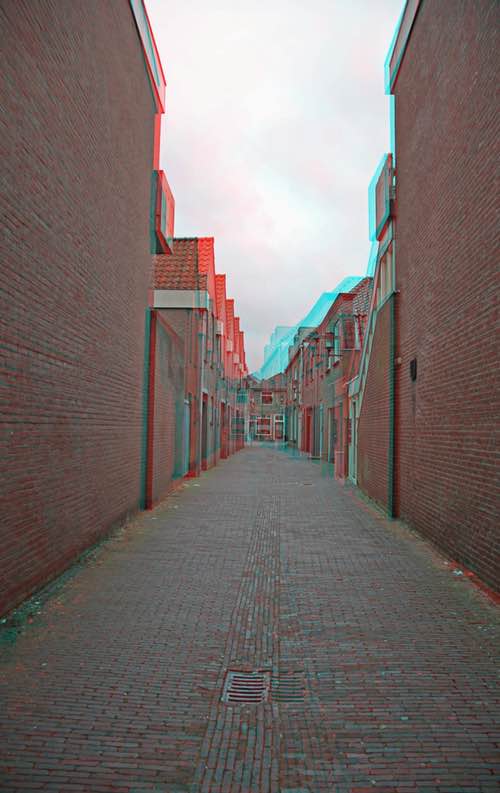 Old Holland Town in Anaglyph 3D