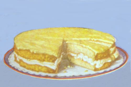 Orange Cream Layer Cake