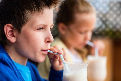 Kids Sipping Sodas