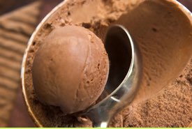 Scoop of Chocolate Ice Cream