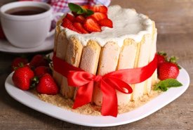 French Charlotte Russe Pudding