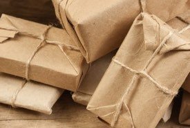 Brown Paper Packages Tied Up with String