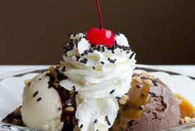 Homemade Ice Cream Sundae