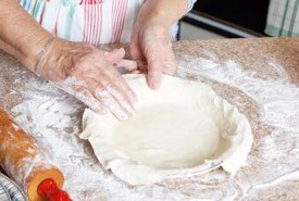 Preparing an Old Fashioned Pie Crust